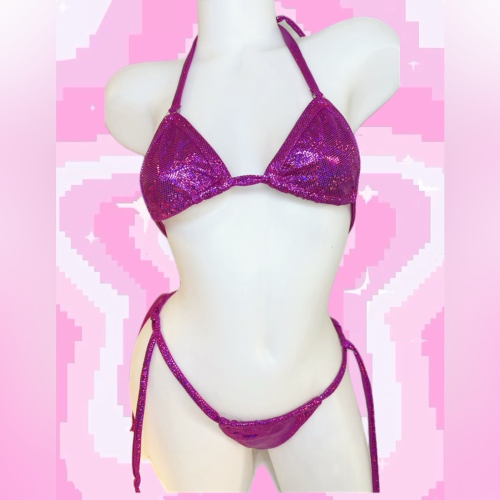 Magenta Shimmer Bikini